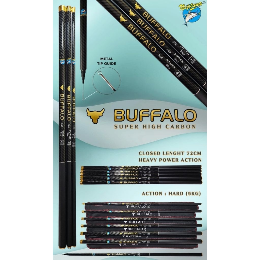 Neptuna buffalo carbon rigging rod stiff 5kg | Shopee Philippines
