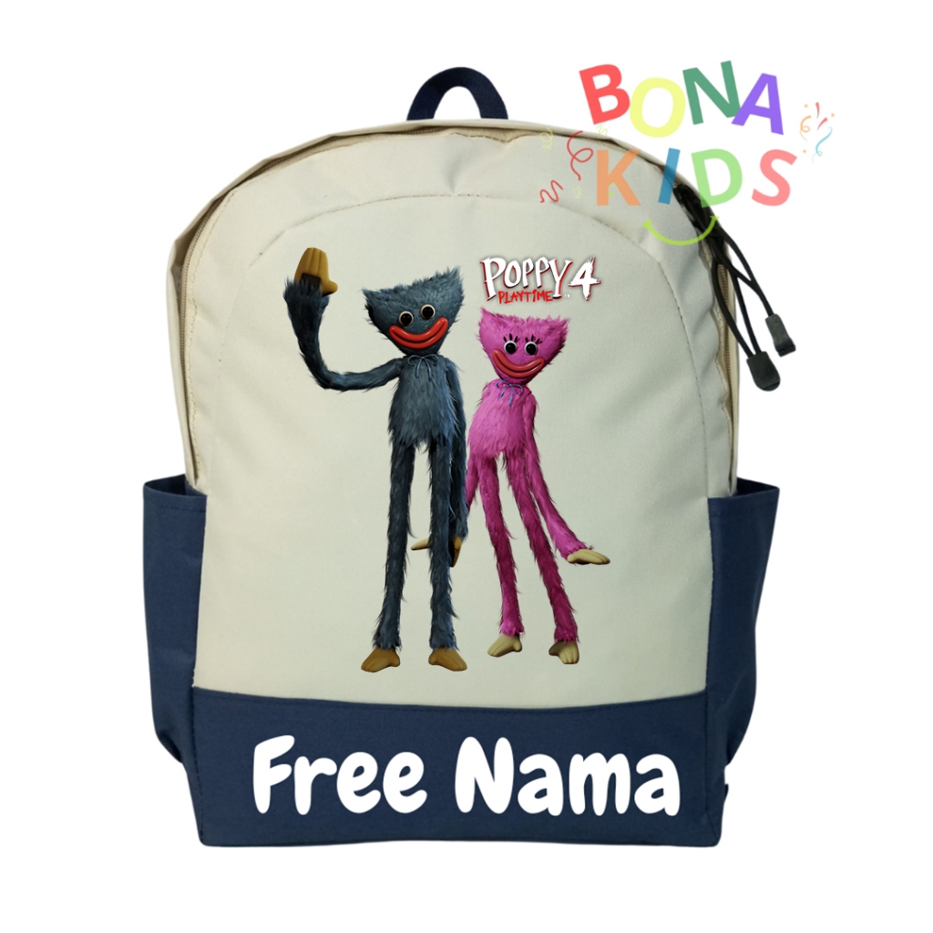 Huggy Wuggy Poppy Playtime Children's Bag 4 Unisex Elementary School ...