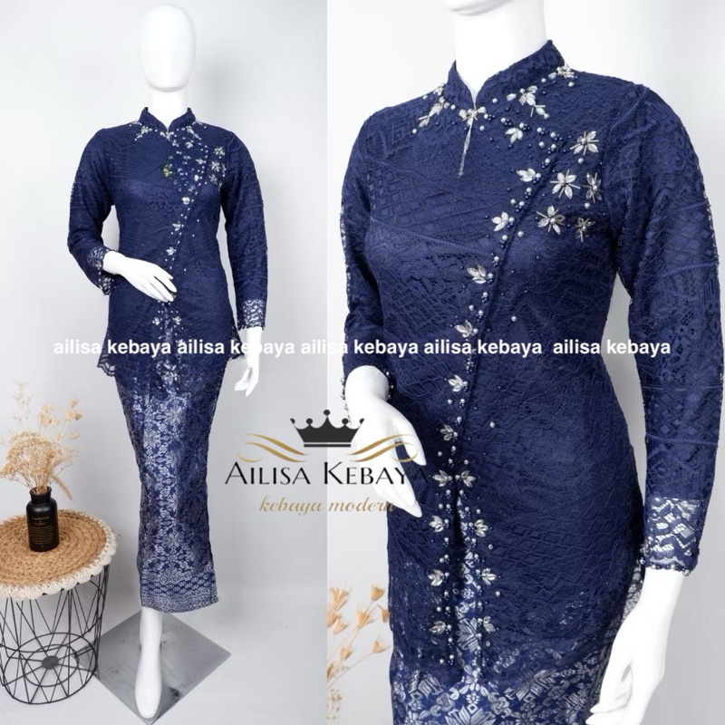 MODERN KEBAYA-KEBAYA JANGGAN BROCAT MIX SONGKET | Shopee Philippines