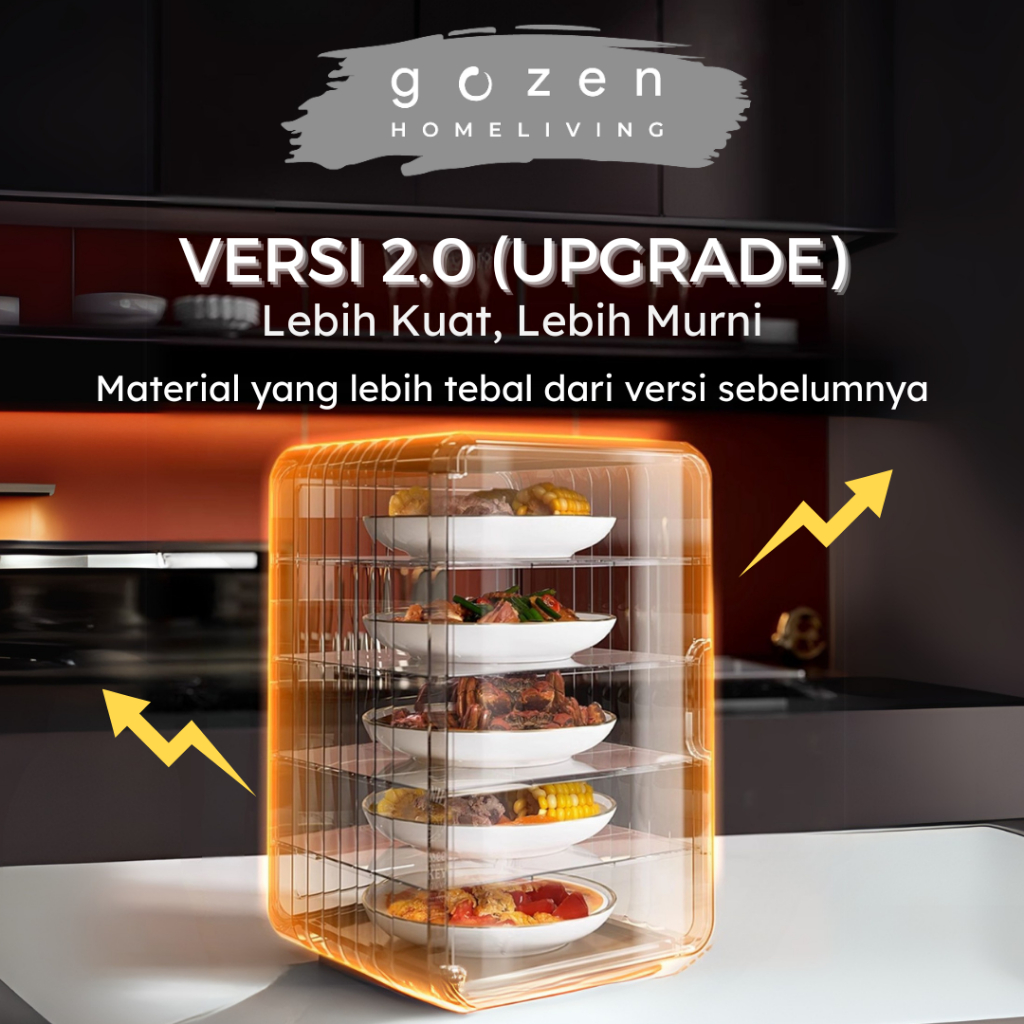 |GOZEN| YUMIKO Premium Food Cover Multi-Purpose Food Storage Cupboard ...