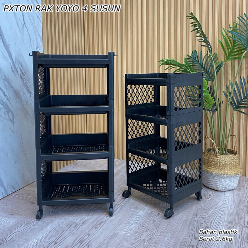 4-Tier JUMBO and Standard YOYO Rack || 4-Tier Multipurpose Plastic ...