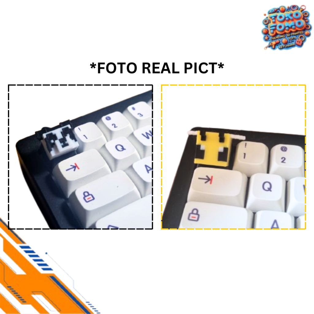 FOMO SHOP Panda Bee Minecraft Theme Keycaps Mechanical Keyboard ...