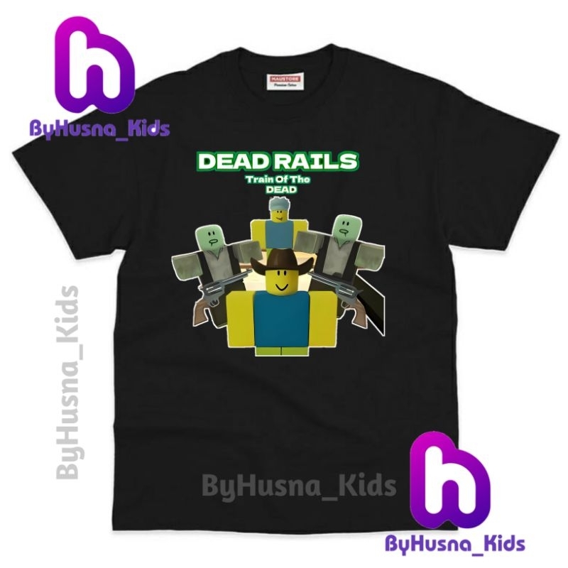 CHILDREN'S T-SHIRTS ROBLOX DEAD RAILS STARTER GUIDE GAME RANK ROBLOX ...