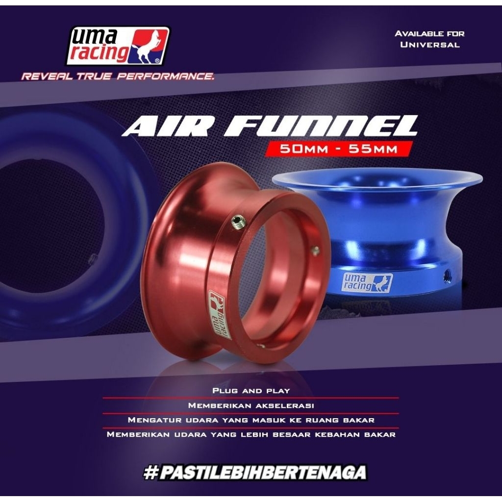 Velocity UMA RACING Air funnel 55 mm for pwk 28 mm | Shopee Philippines