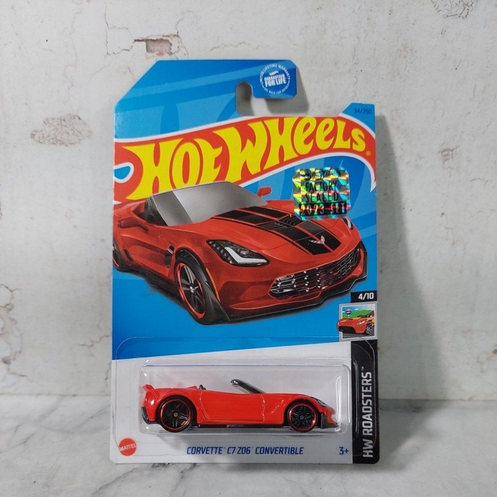 Hot Wheels Corvette C7 Z06 Cabriolet - Super Treasure Hunt - Neuf