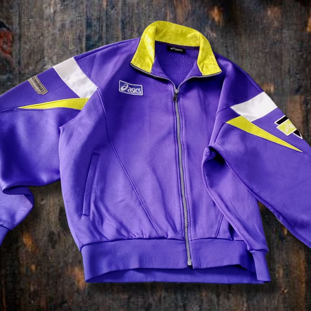 Vintage Asics Patterned Tracktop | Shopee Philippines