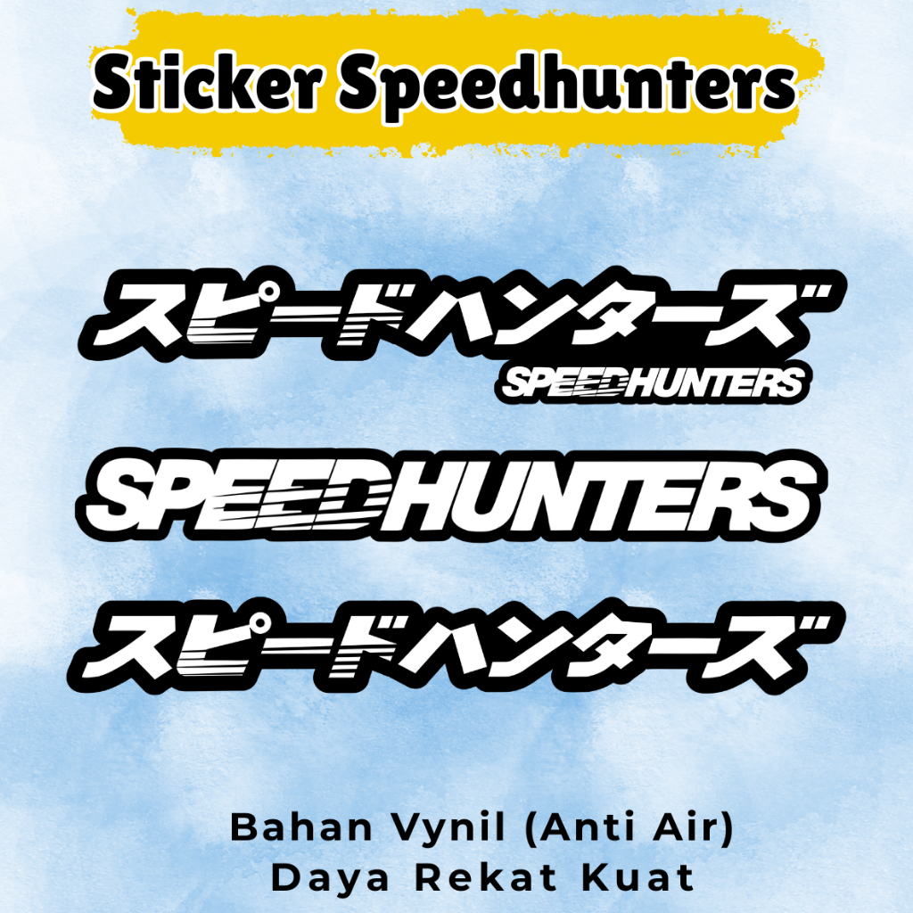 Vinyl Speed Hunter Sticker Japanese Kanji Waterproof Quote Sticker for ...