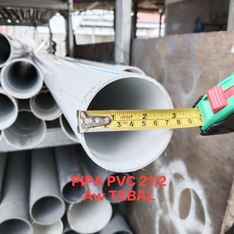 Pvc pipe 2 1/2 inch aw 90 cm | Shopee Philippines