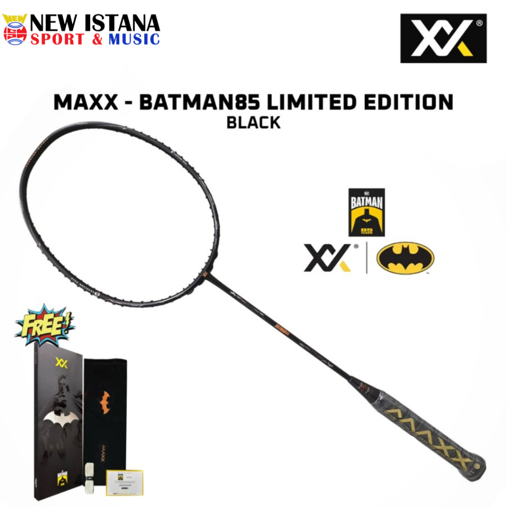 MAXX BATMAN85 Badminton Racket Maxx Batman 85 Limited Edition Black ...
