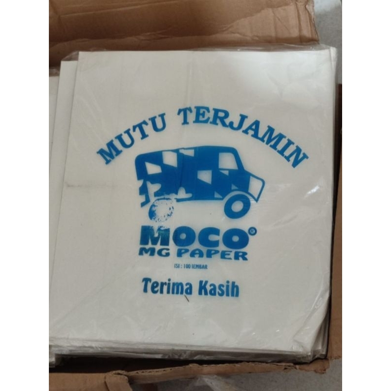 Moco plain white rice paper size 25cmx27cm 100pcs/pack | Shopee Philippines