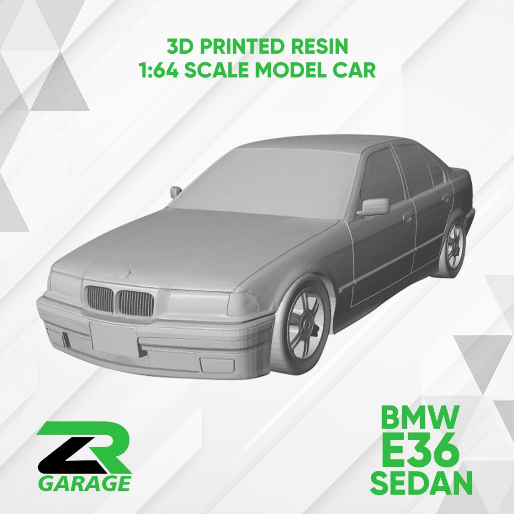 Car Kit 1/64 scale BMW E36 Sedan / Hotwheel BMW E36 / Resin Car Kit ...