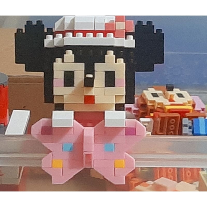 The pink lego mini mouse display is finished and assembled | Shopee ...