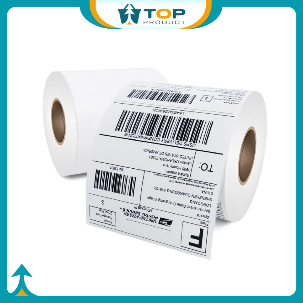 3 Meter Thermal Sticker Label Waterproof Barcode Receipt Label Paper ...