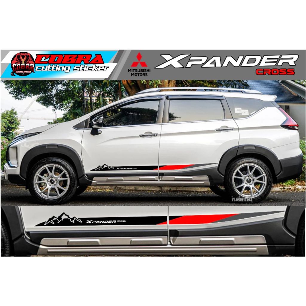 Xpander CAR STICKER CROSS CUTTING STICKER SIDE BODY STICKER MITSUBHISI ...
