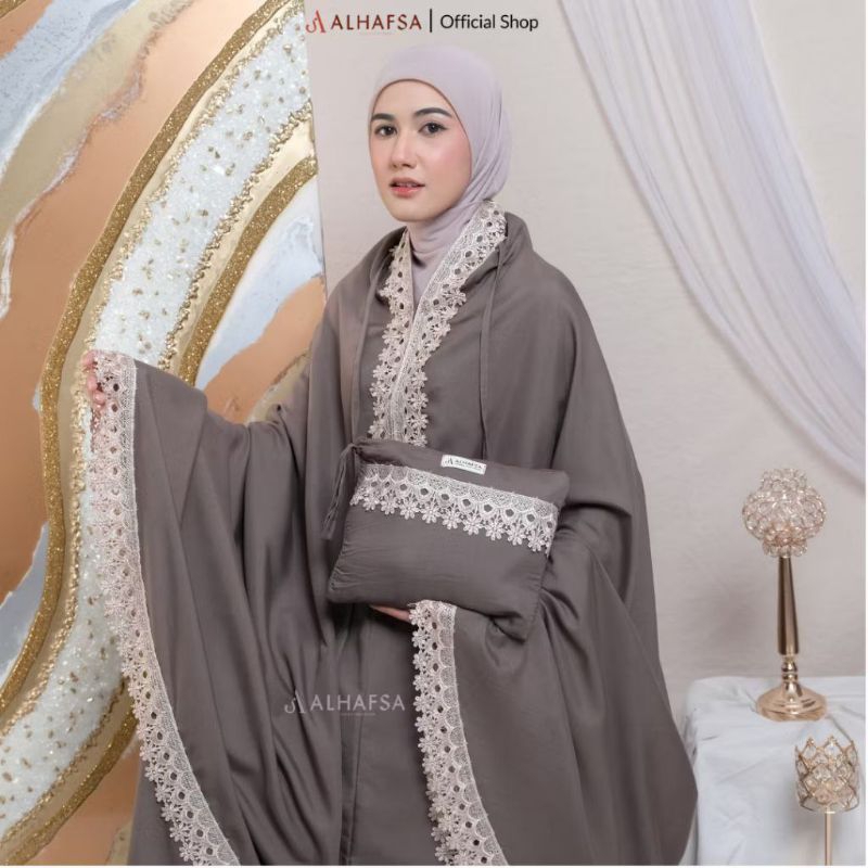 KATUN Ameena 2-in-1 Premium Cotton Lace Adult Prayer Robe | Shopee ...