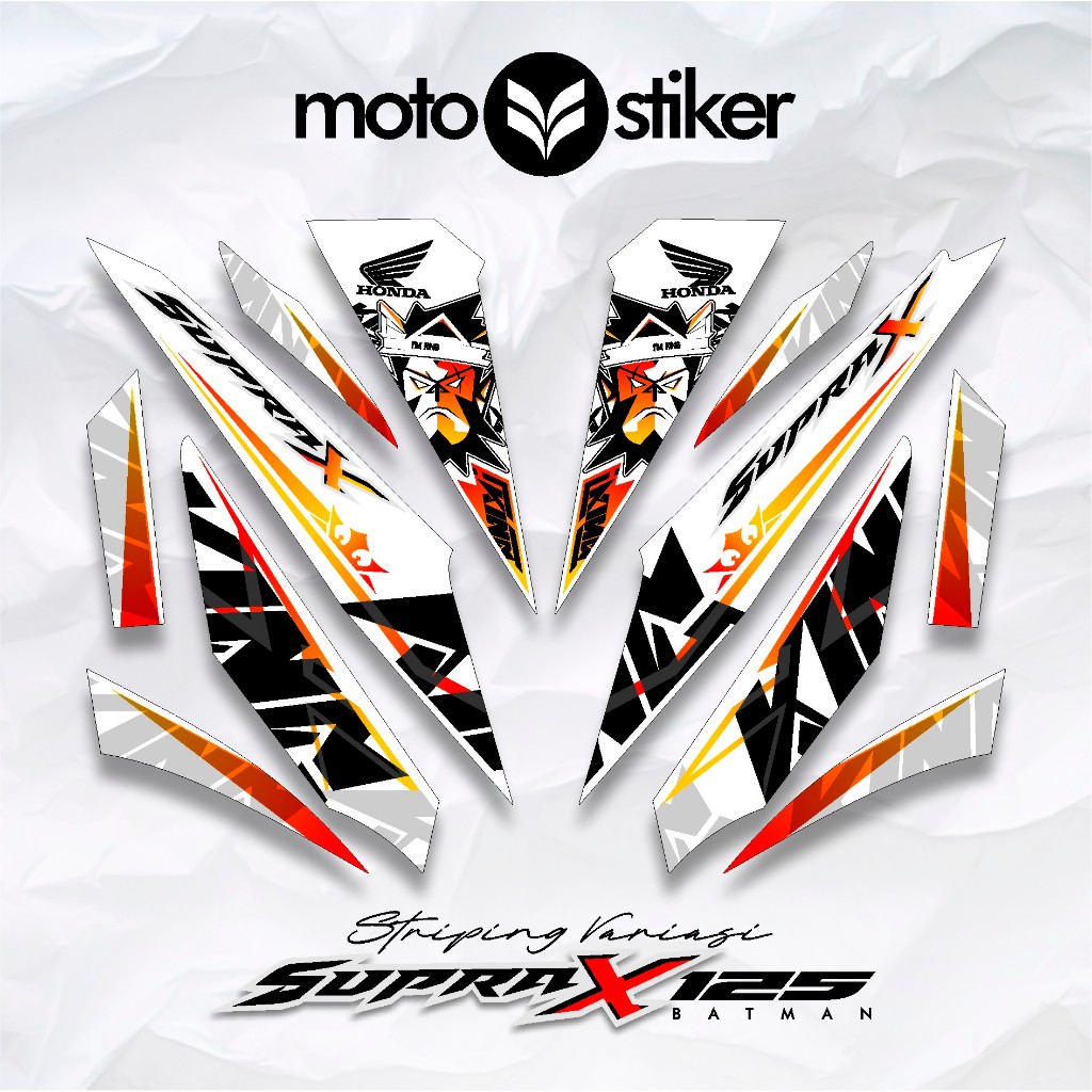 SUPRA X 125R VARIATION STRIPING / KRS 47 MOTIF / SUPRA X 125 BATMAN ...