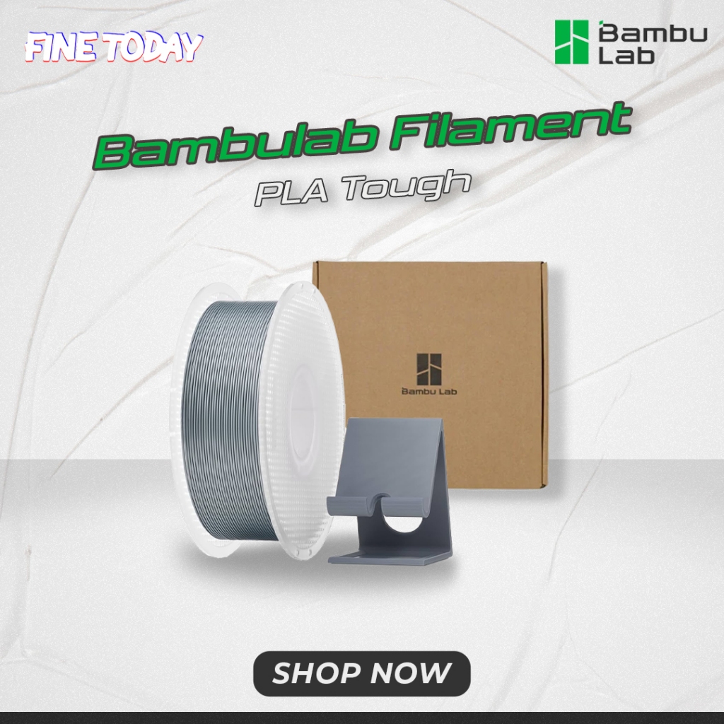 Bambulab PLA TOUGH 3D Printer Filament 1kg 1.75mm with Spool High ...
