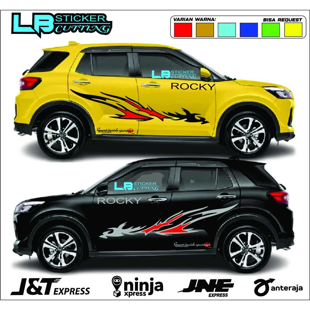 TOYOTA RAIZE DAIHATSU ROCKY STICKER RAIZE ROCKY SIDE BODY STICKER ...