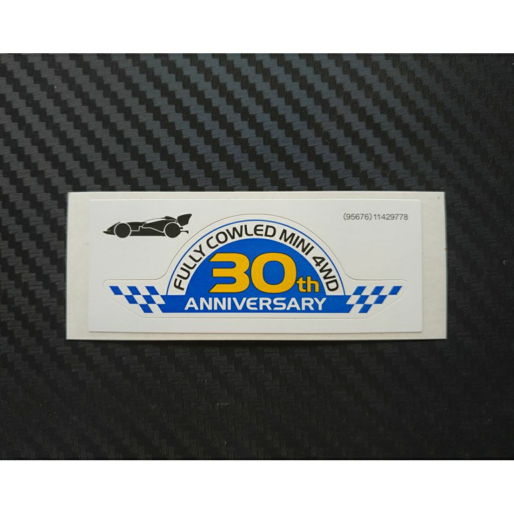 Tamiya Anniversary 30th Fully Cowlated Mini 4WD Cyclone Magnum Sticker ...