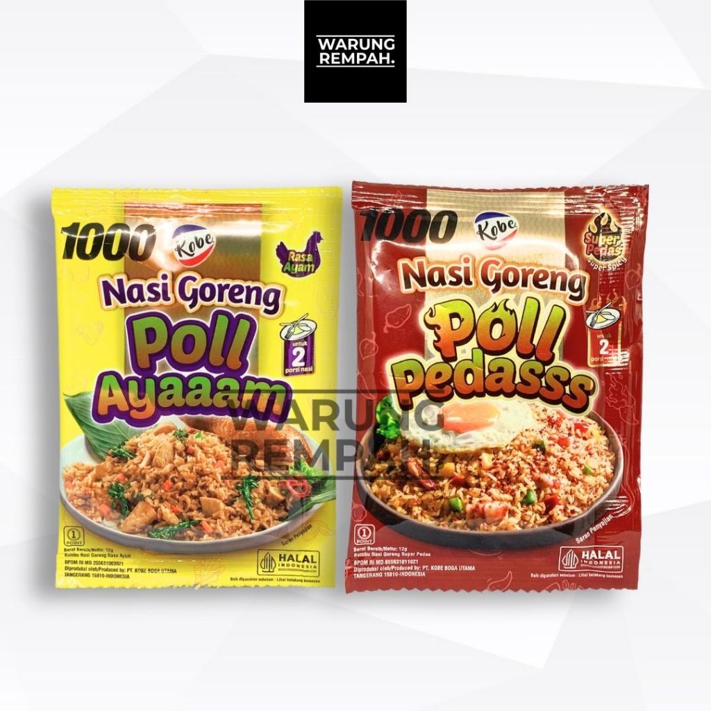 Kobe Fried Rice Poll Spicy Ayaam Pol Spicy Chicken 1 Sachet Retail ...