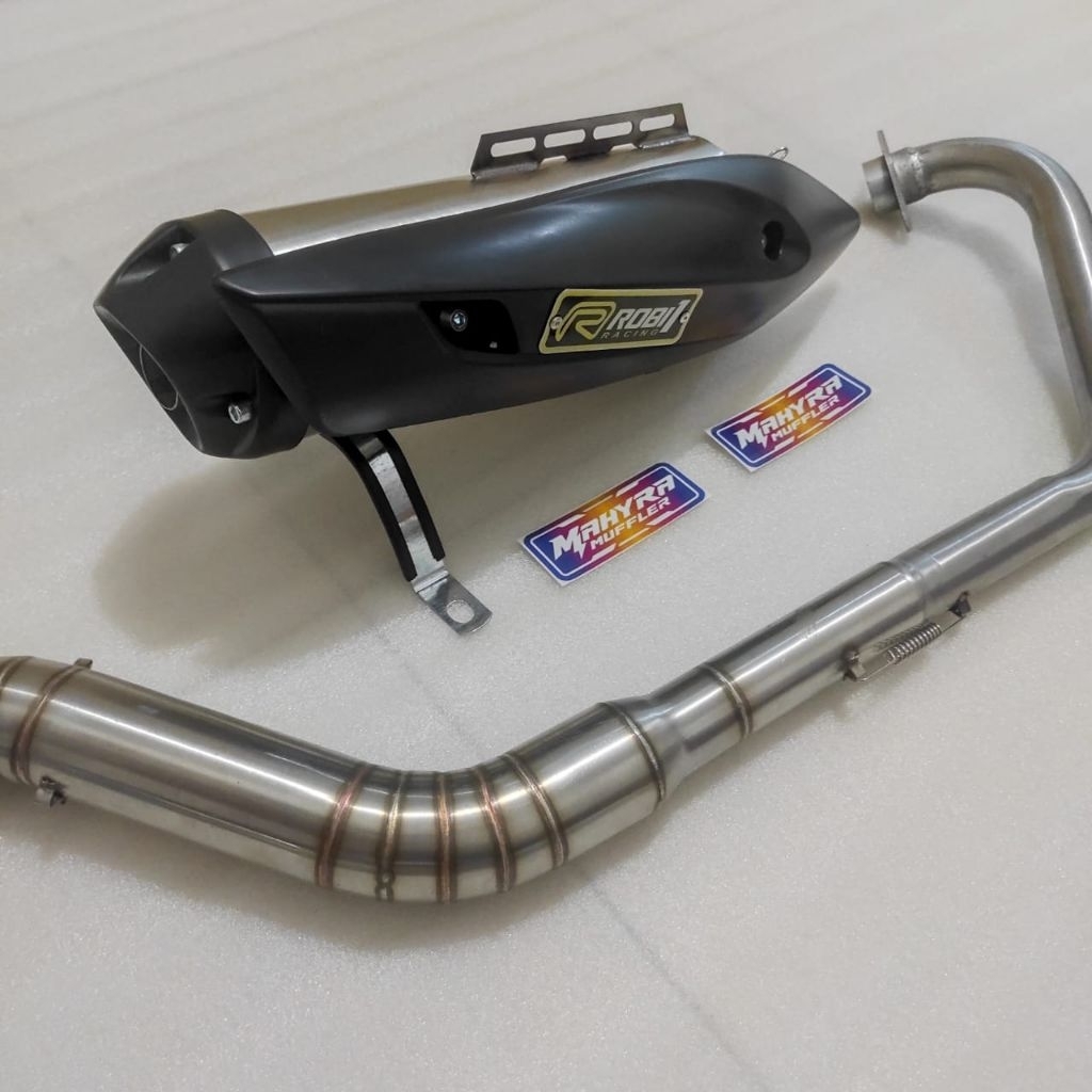 ROB1 automatic exhaust with cool bass sound for scoopy, vario, mio ...