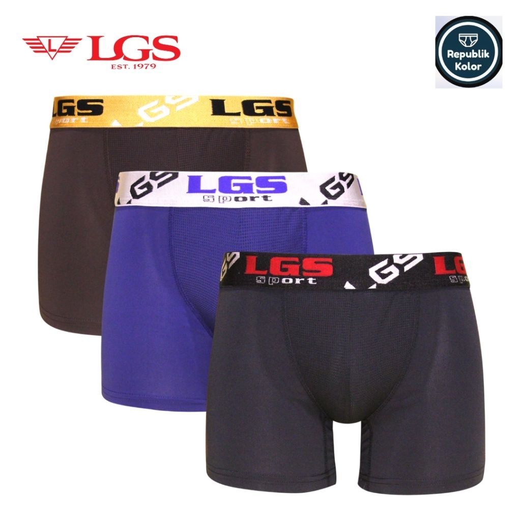 LGS SPORT BOXER LEBX 642 |3in1 |Microfiber | Shopee Philippines