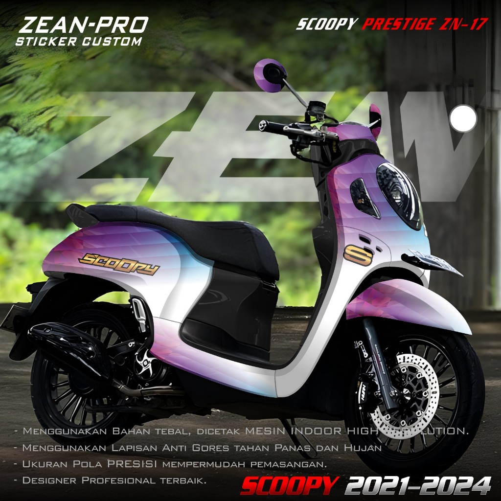 NEWEST Decal Sticker Motor Scoopy New 2021 2022 2023 2024 Full Body ...