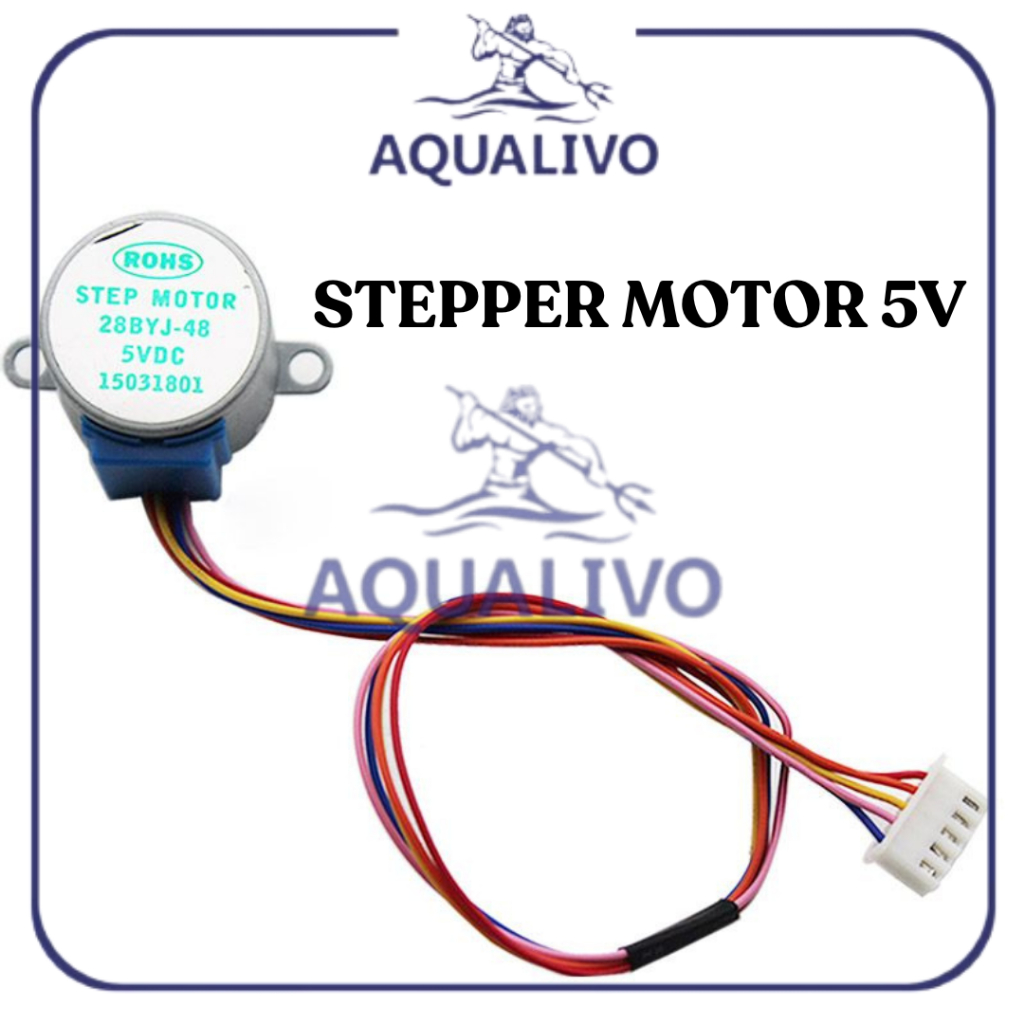 28byj-48 Stepper Motor 5V DC 4-Phase 5-Wire Gear Stepper Arduino Robot ...