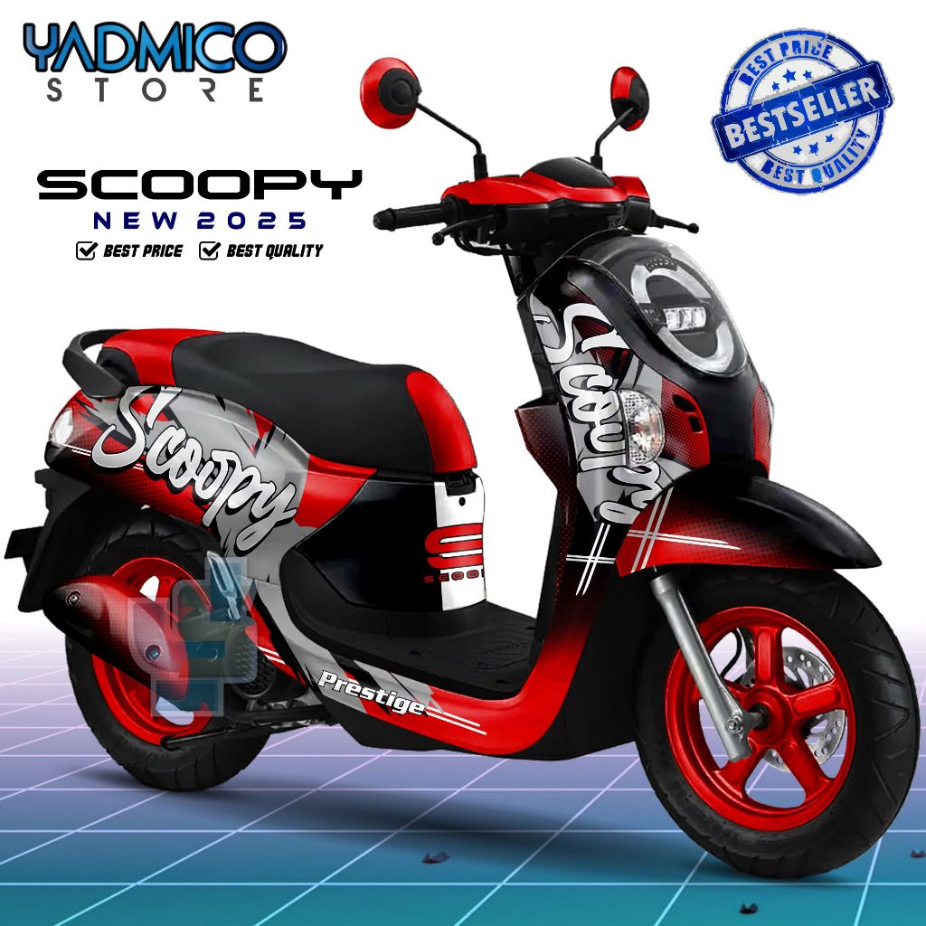 Scoopy 2025 Full Body Decal / Latest Scoopy Motorcycle Sticker 2025 ...