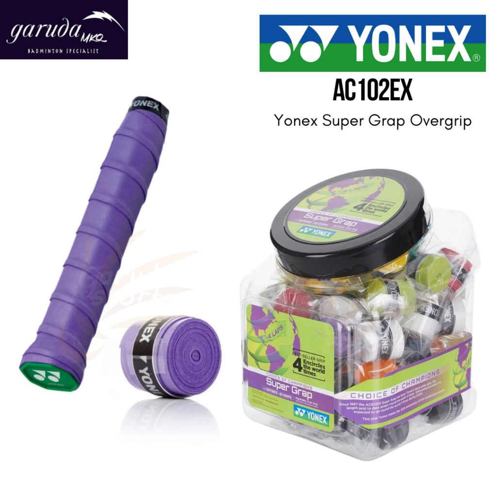 Yonex Rubber Grip AC 102 Yonex Rubber Grip/ AC102 YONEX AC 102EX Grip ...