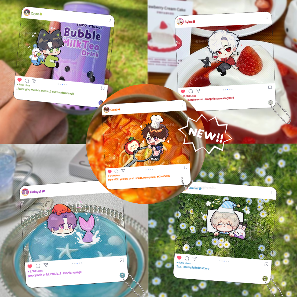 GANTUNGAN [fanmerch] Clear Interactive keychain Love and deep space key ...