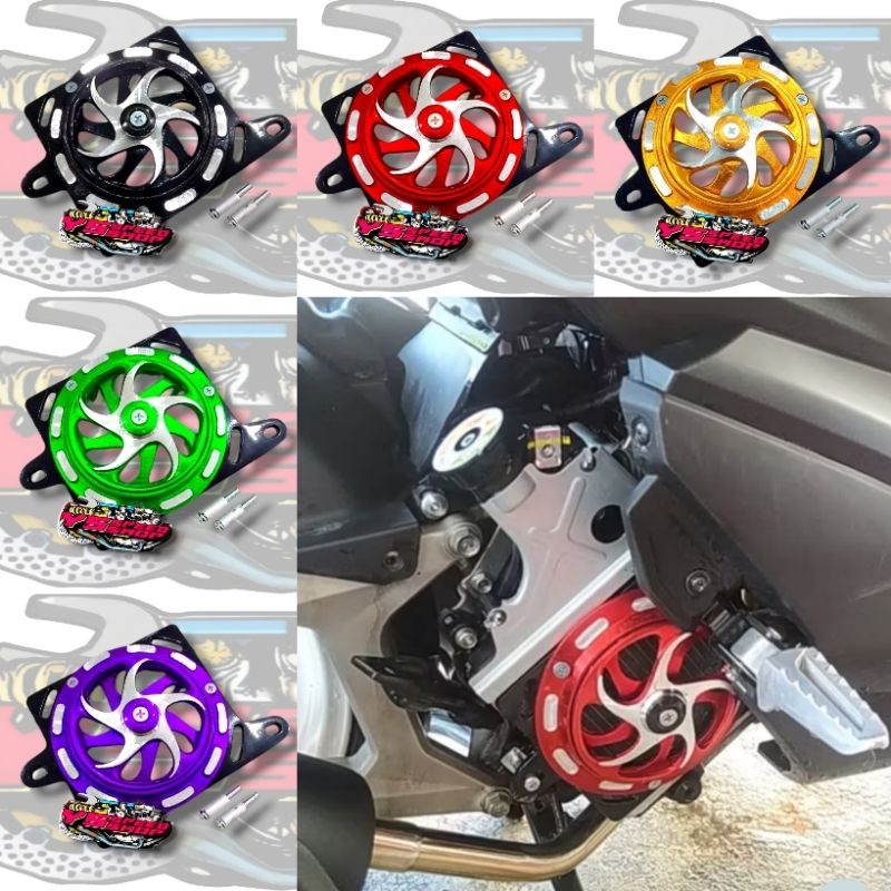 Cover radiator spinner series black vario 160, vario pcx 160, adv 160 ...