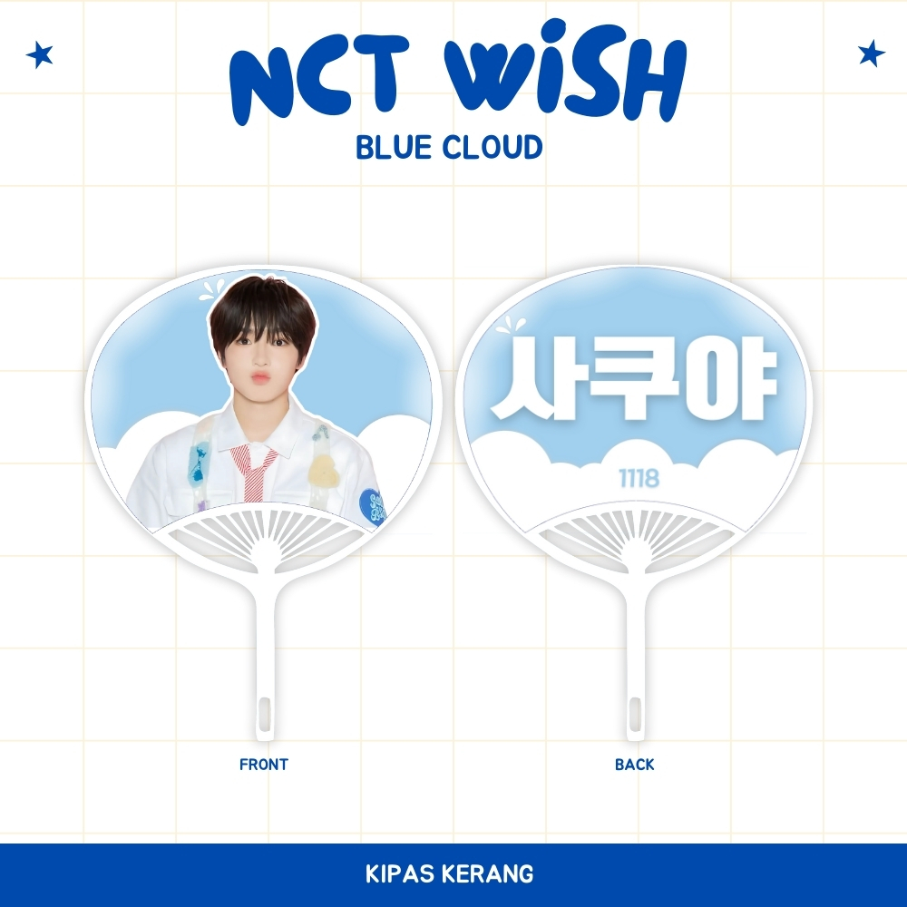 NCT WISH SHELL HAND FAN (PRICE 1 PCS) UCHIWA FAN KPOP JPOP CARDS BIAS ...