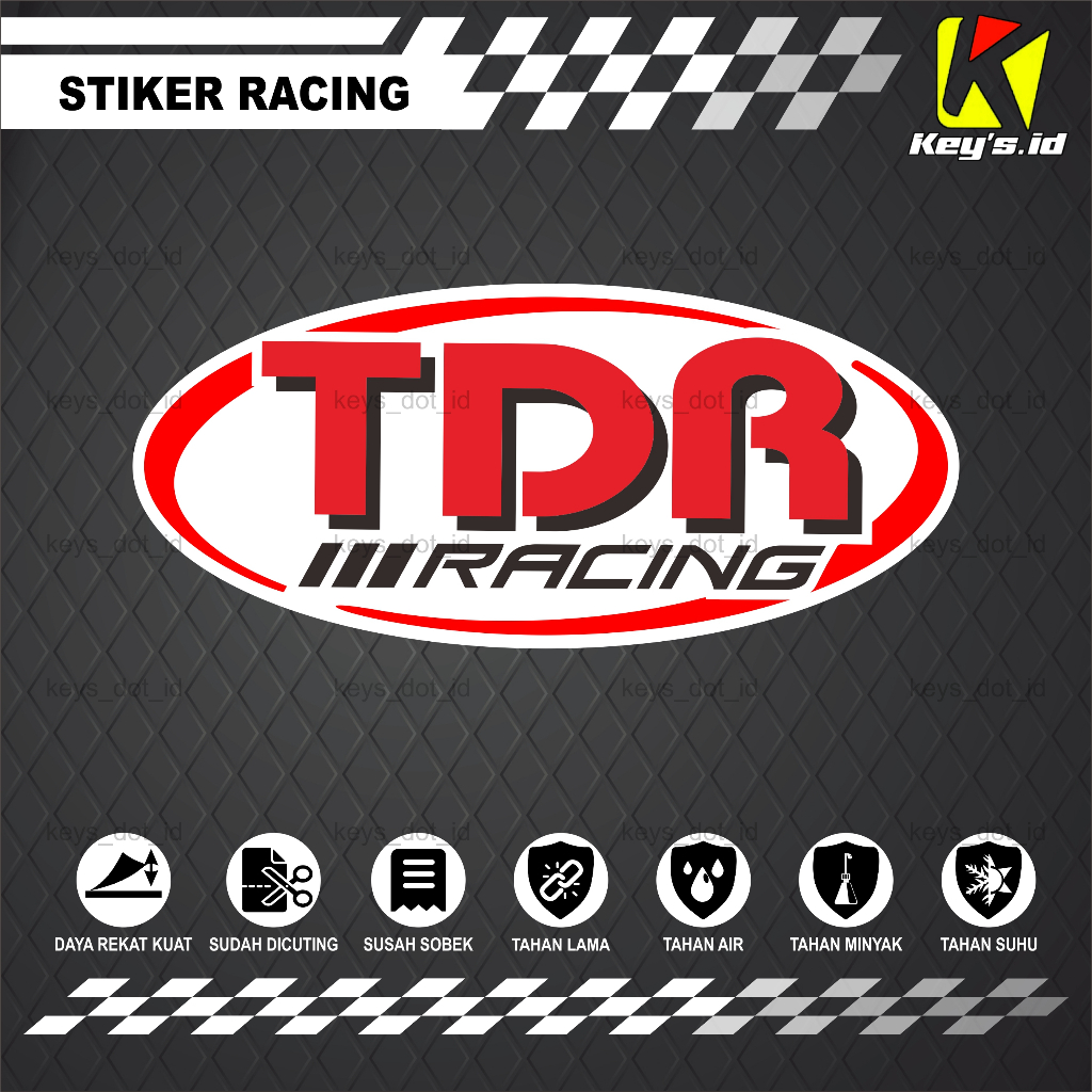 Racing TDR STICKER, WATERPROOF TDR STICKER ALREADY CUTTING | Shopee ...