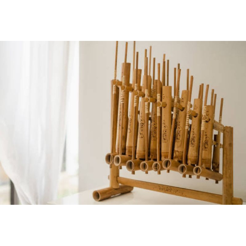 ANGKLUNG set of 8 tones, large Oktap, angklung Do, re,mi,fa,so,la,si,do ...