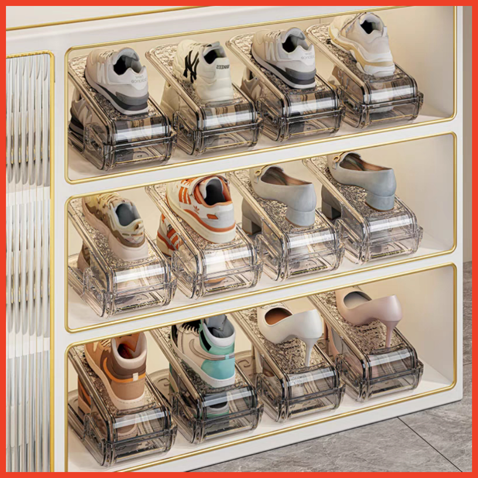 Simple and Transparent Double Shoe Rack/Shoe Rack Rack Rack Double ...