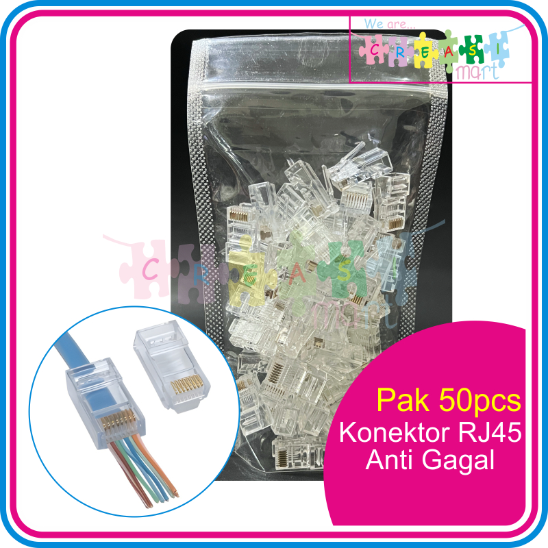RJ45 Anti-Fail Connector Pack of 50 pcs | Shopee Philippines
