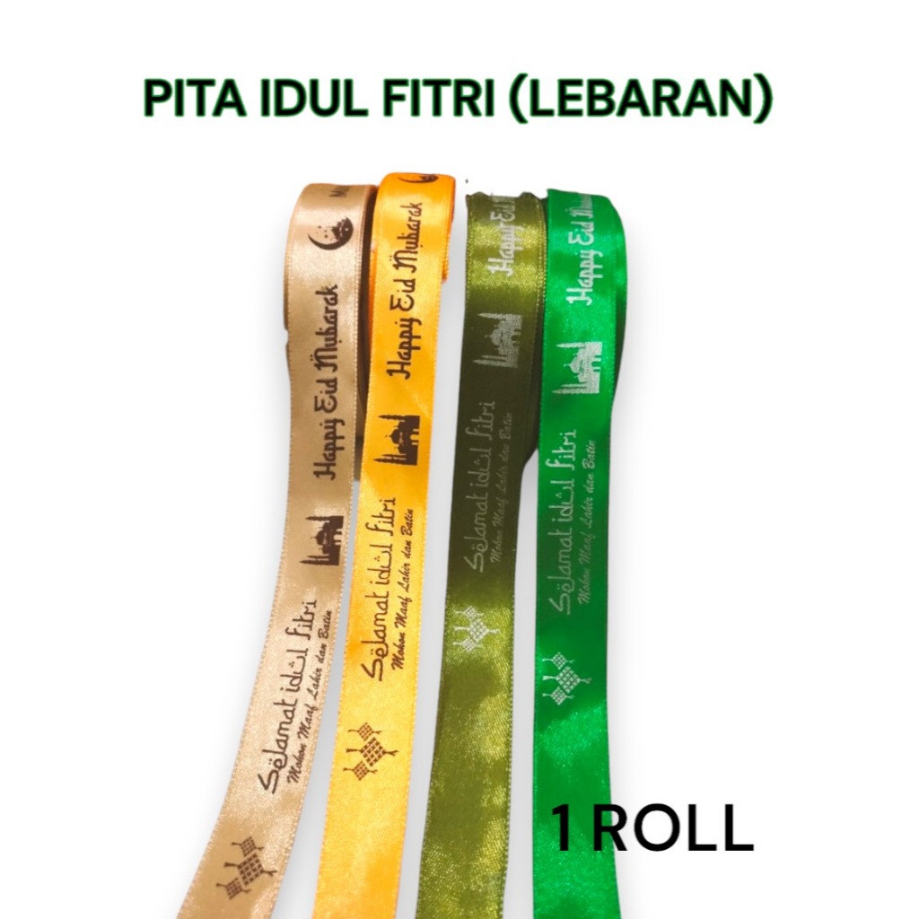 EID UL FITRI/LEBARAN/HARIRAYA SATIN RIBBON | Shopee Philippines