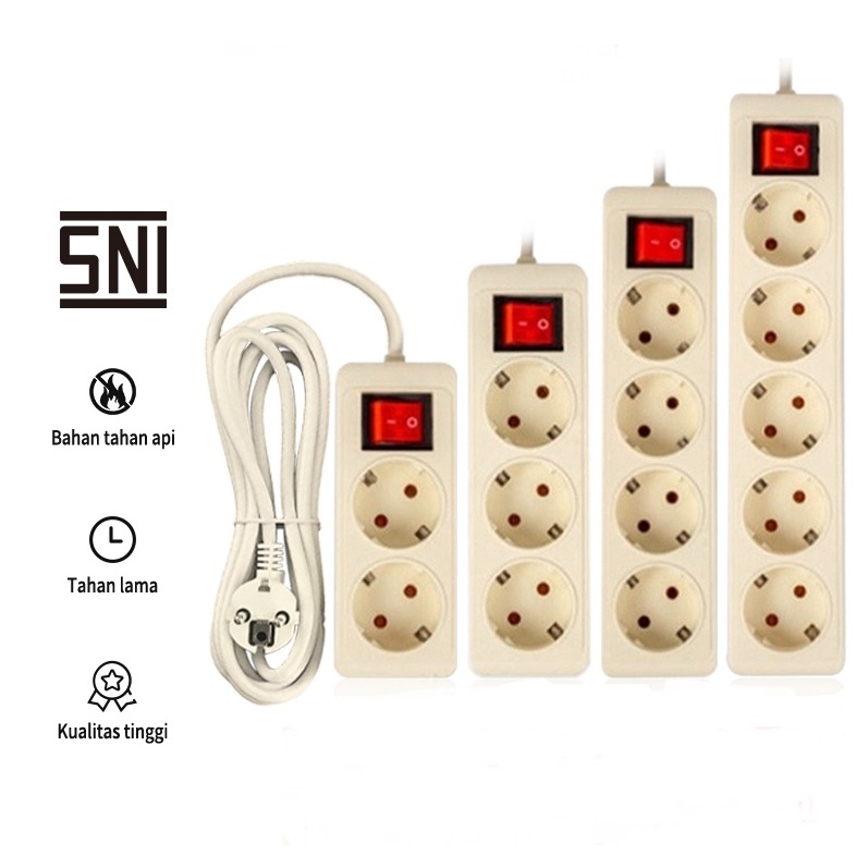 Cable Socket 2/3/4/5 Holes Cable On Off Socket 1.5M 3M 5M 10M Meter ...