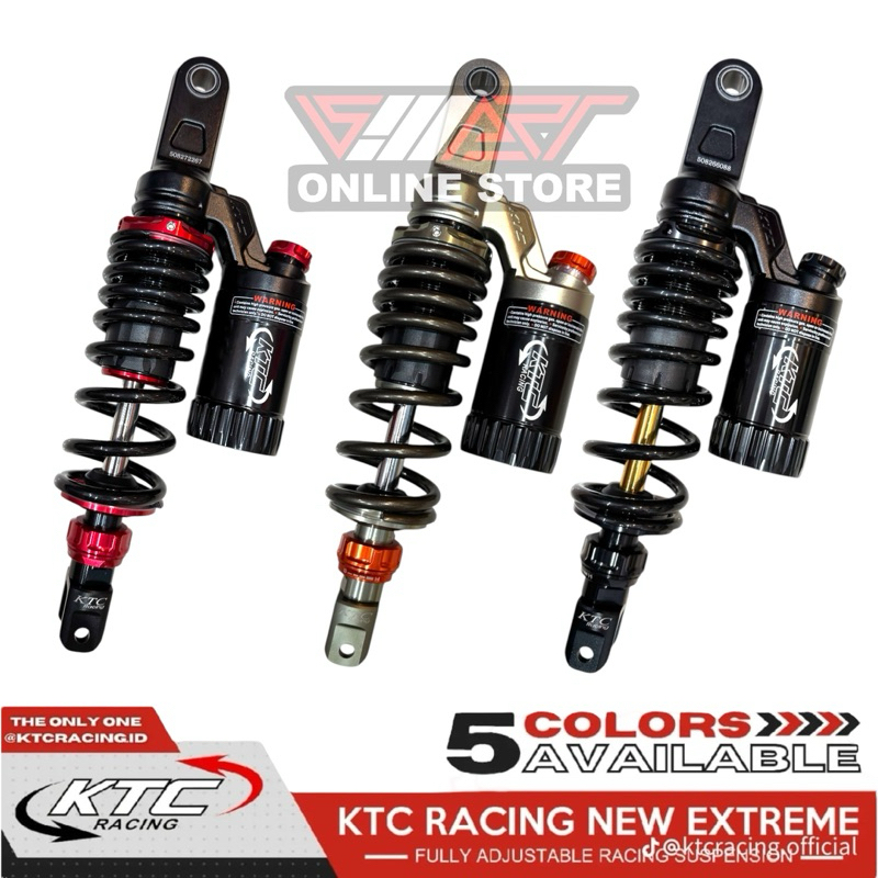 KTC RACING SHOCK EXTREME MATIC VARIO 125/150, BEAT, MIO 300MM/ 325 MM ...
