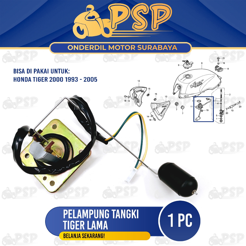 Tiger Tank Float - Honda Tiger 2000 Tank Float Float Tank Tank Tank ...
