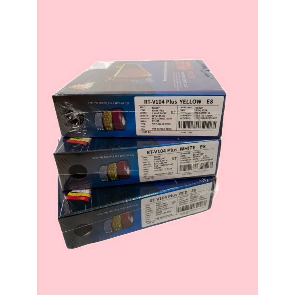 1 ROLL RTO / REFLECTOR STICKER / PICK UP BOX STICKER / RTO REFLECTIVE ...