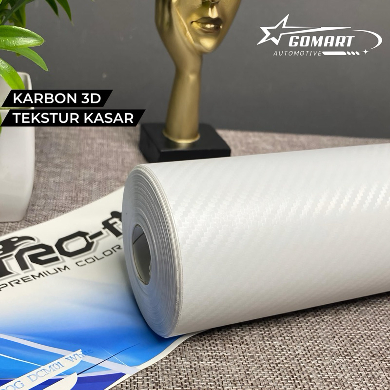 3D matte white carbon motorcycle scotlite sticker 3D carbon scotlite ...