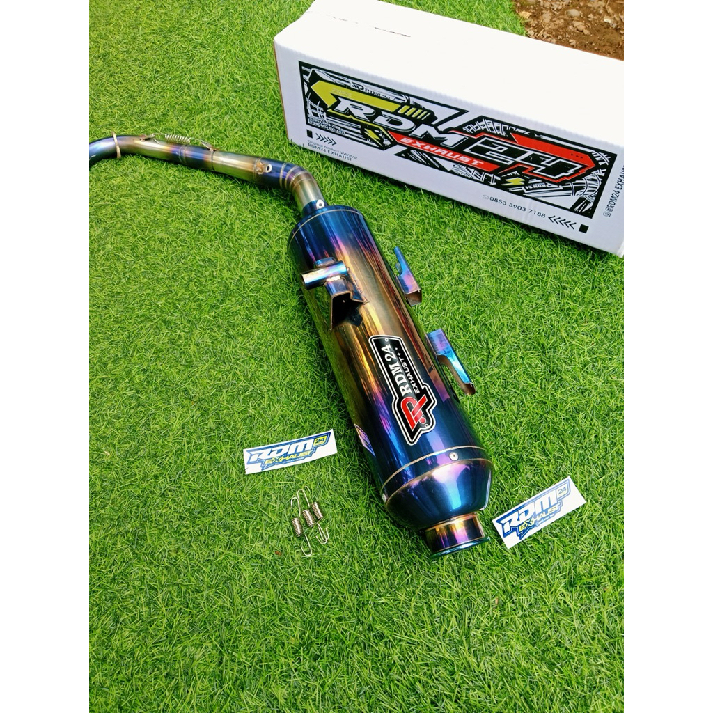 RDM24 EXHAUST Silent Killer power pipe Mio Sporty Mio Soulty Beat Fi ...