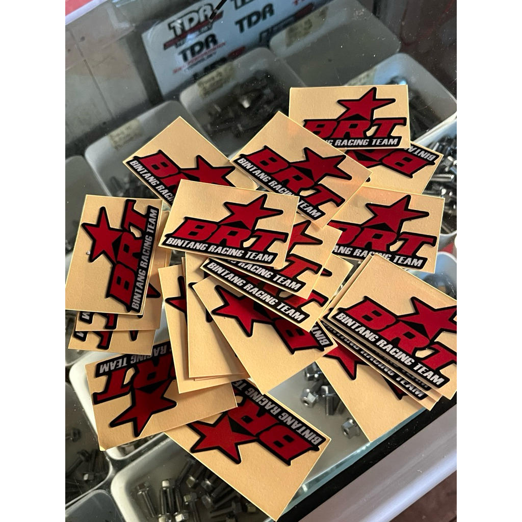 BRT Bintang Racing Team Cutting Stickers Price per piece | Shopee ...