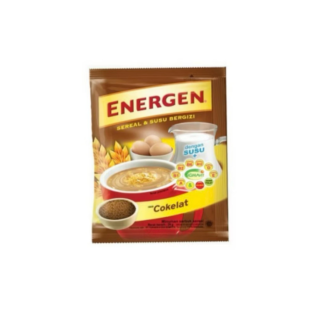 ENERGEN NUTRITIOUS CEREAL MILK CHOCOLATE FLAVOR CONTENTS 5/S10 | Shopee ...