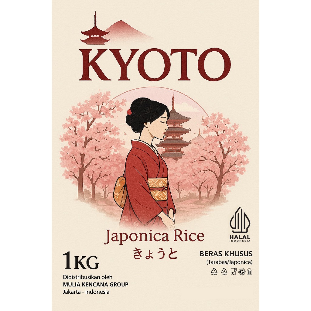 KYOTO RICE 1 KG JAPONICA RICE, JAPANESE RICE NO 1, TARABAS RICE, SUSHI ...