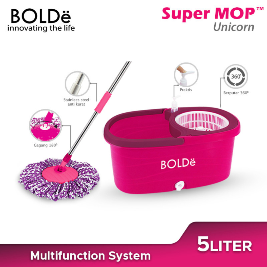MESIN BOLDe Super MOP Unicorn Rotating Floor MOP 5 Liter Automatic ...