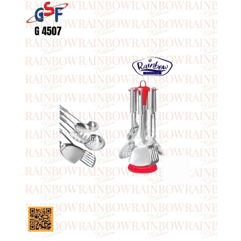 GSF Spatula Sutil Set 7 pcs Stainless Steel G-4507 | Shopee Philippines