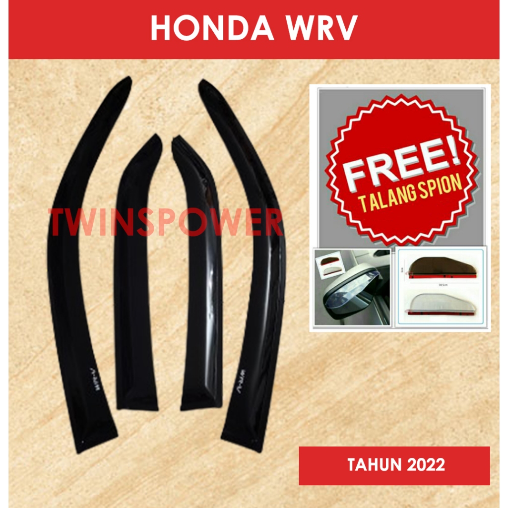 Honda WRV Car Water Gutter Bonus Rear View Gutter 3M slim model 2022 ...